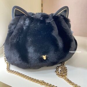 【kate spade】pitch purrfect 3D cat crossbody/NWT!!